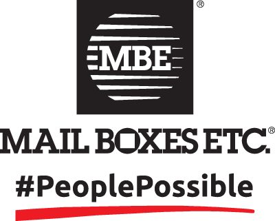 Mailboxes logotyp med slogan